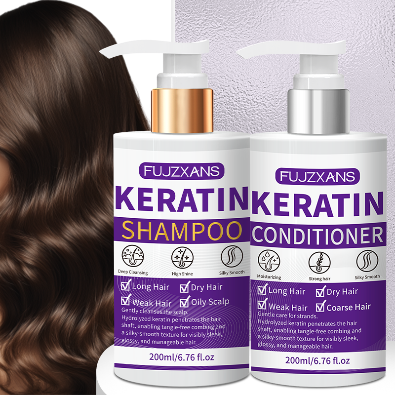 Keratin Treatment Set - Keratin Shampoo and Conditioner Set, Professional