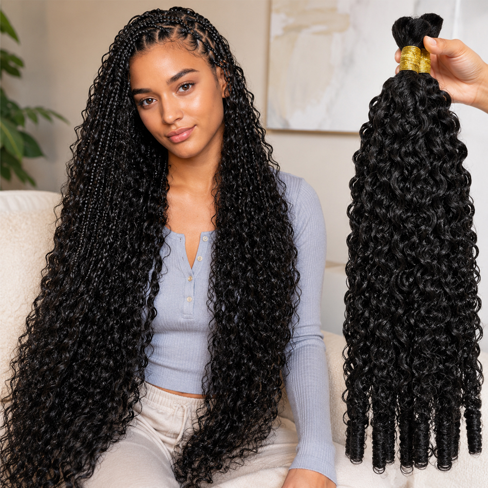 Hair Care Indian - 15A Human Braiding Hair for Boho
