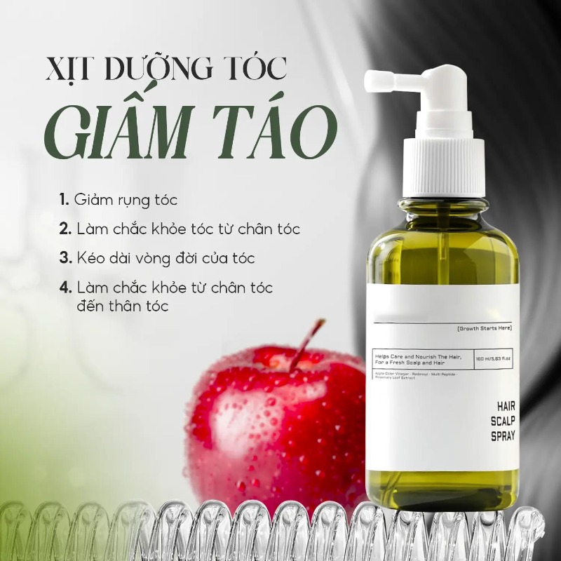 Hair Care For Dry And Frizzy Hair - Apple Cider Vinegar Scalp Care Spray