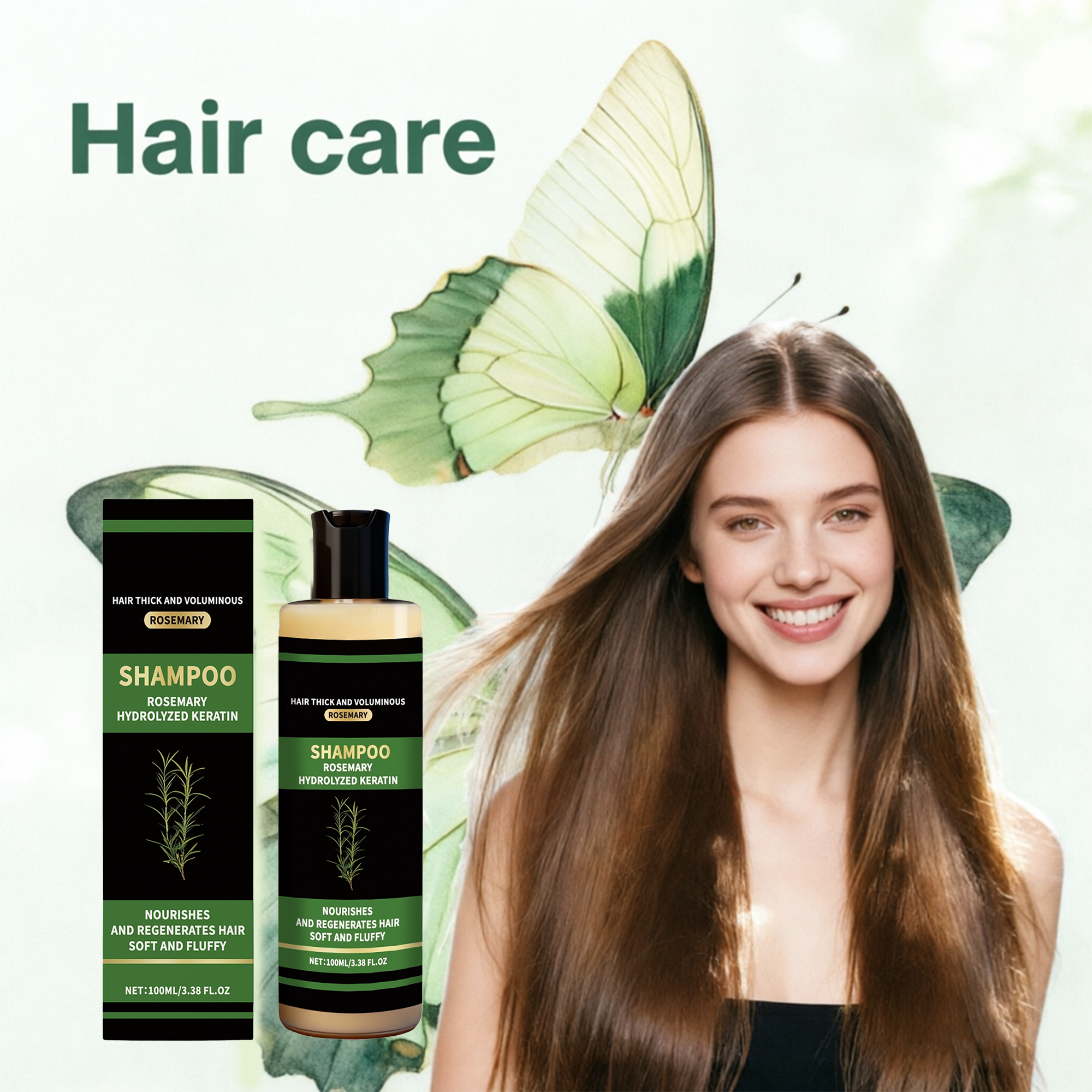 Hair Care For Dry And Frizzy Hair - Water Soluble Keratin Moisturizing Shampoo Gentle