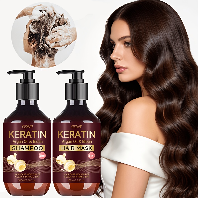 Keratin Treatment Set - GSWP 3 in1 Keratin Argan Oil