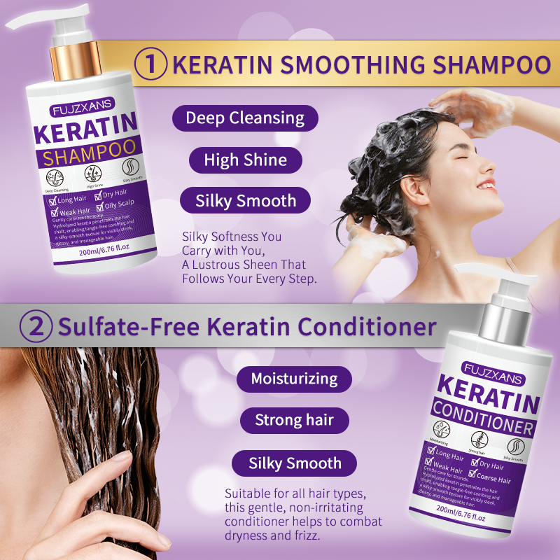 Keratin Shampoo and Conditione - Keratin Treatment Set avis et prix