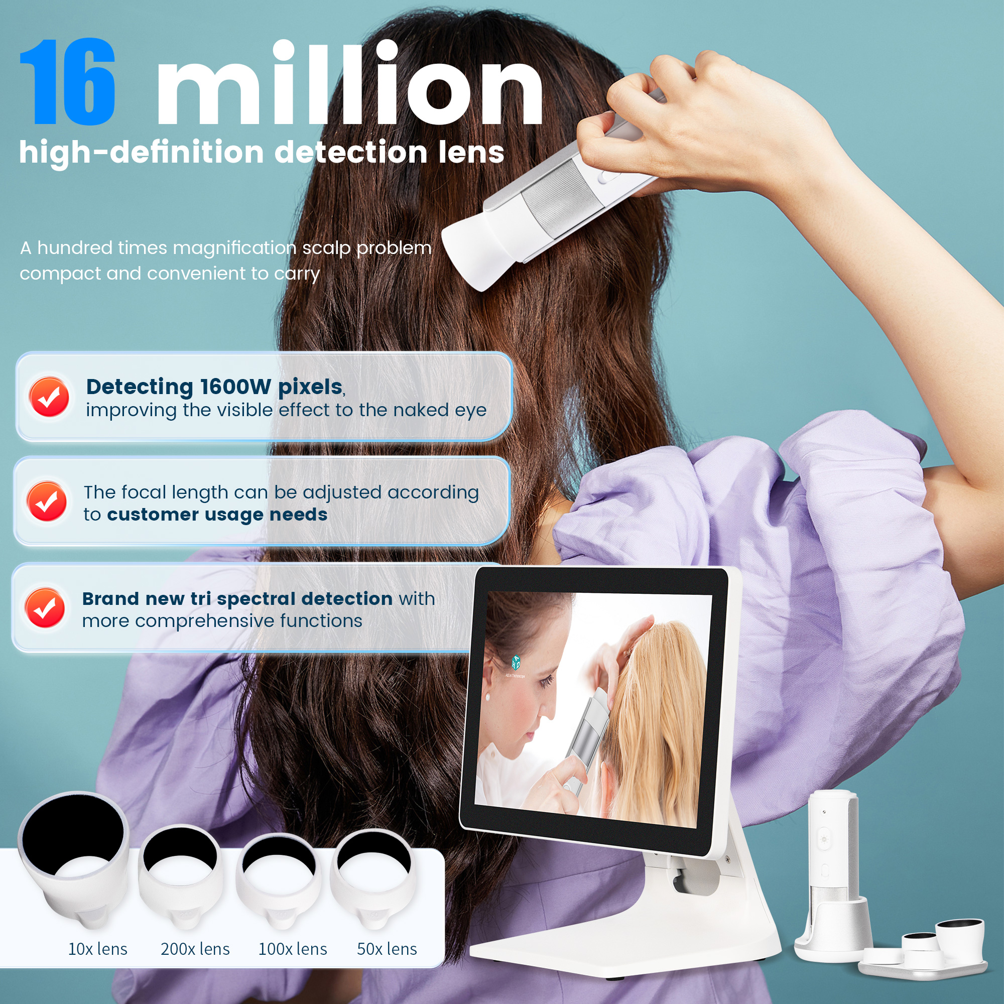 HD Scalp Hair Analyzer Profess - Hair Care In Salon avis et prix