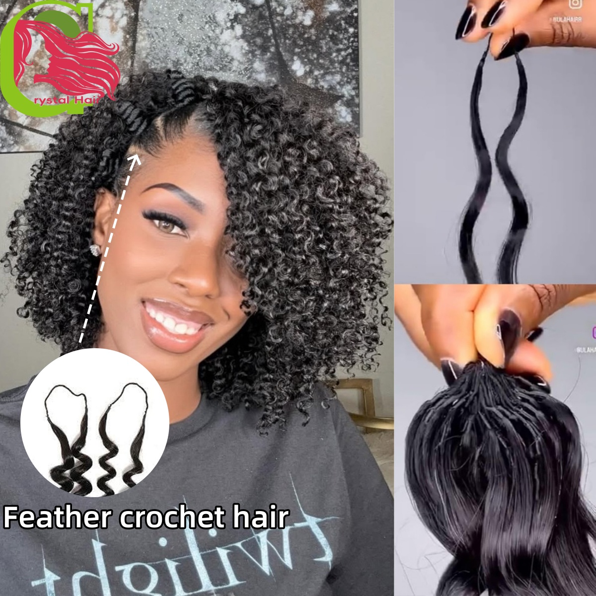 12A Small Spirals Curly Bundle - Hair Care Indian avis et prix