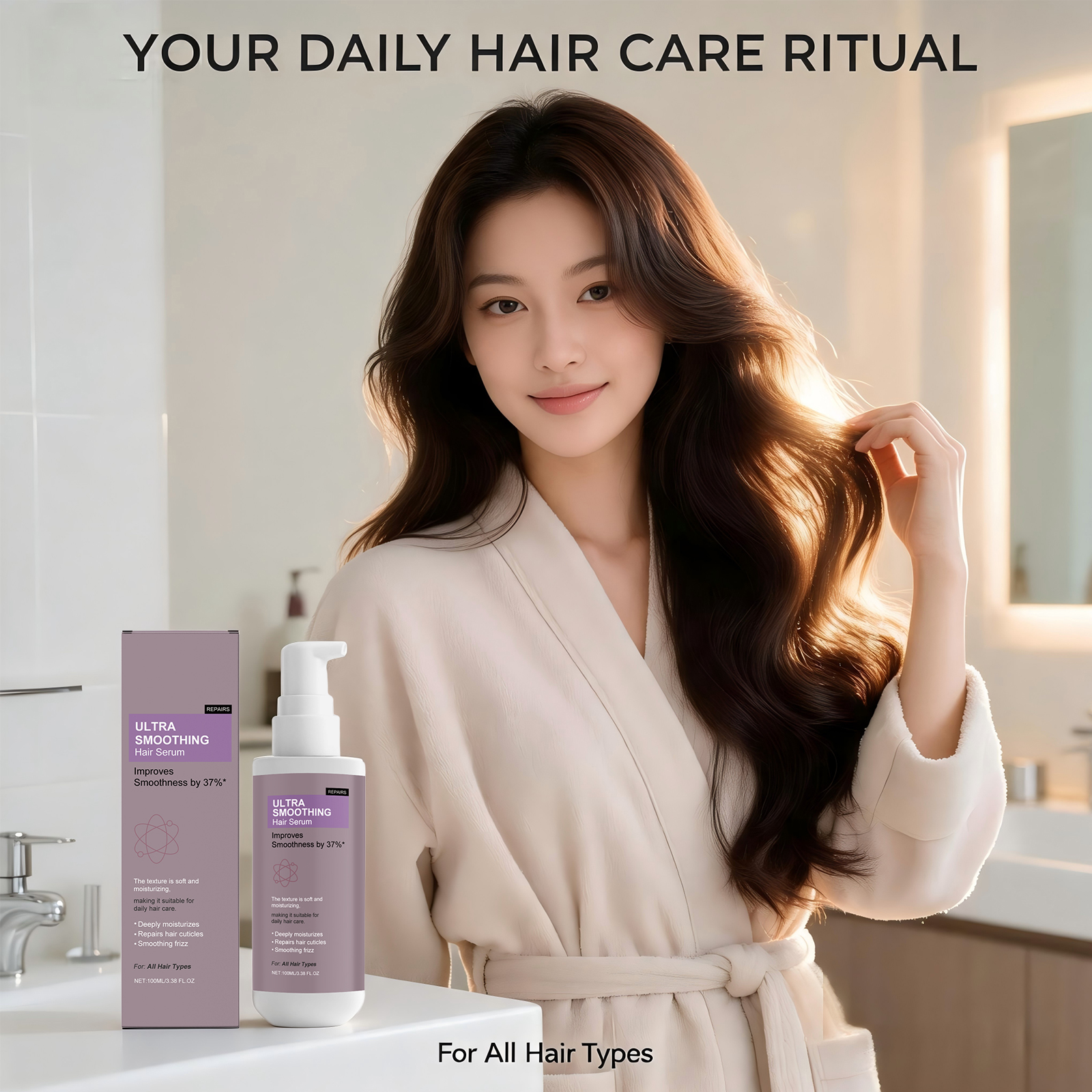 37% Smoothing Hair Serum for D - Hair Care For Dry And Frizzy Hair avis et prix