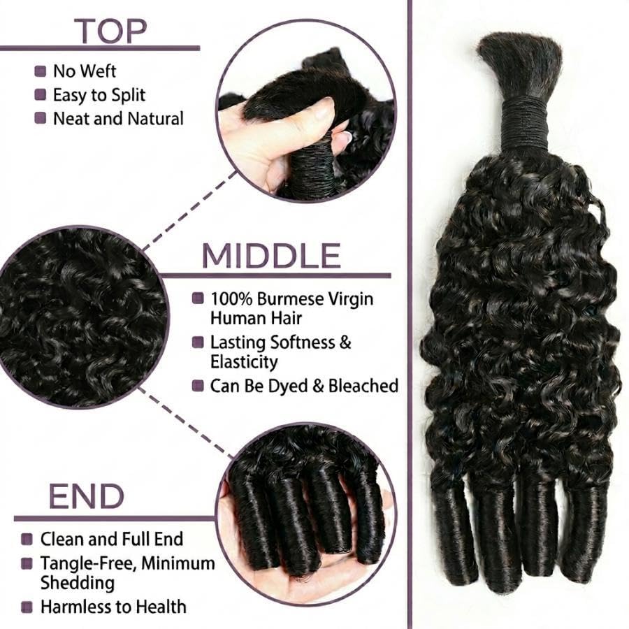 Human Braiding Hair For Boho B - Hair Care Indian avis et prix