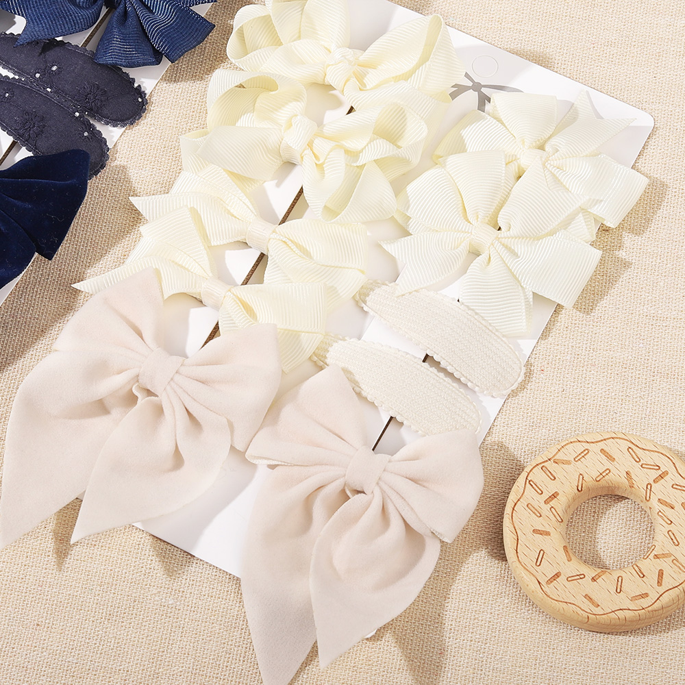 10Pcs/set Bows Hair Clip Set f - Hair Care Gift Set avis et prix