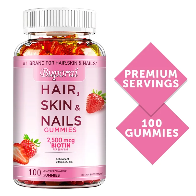 Hair, Skin and Nails Gummies - - Hair Care Gummies avis et prix
