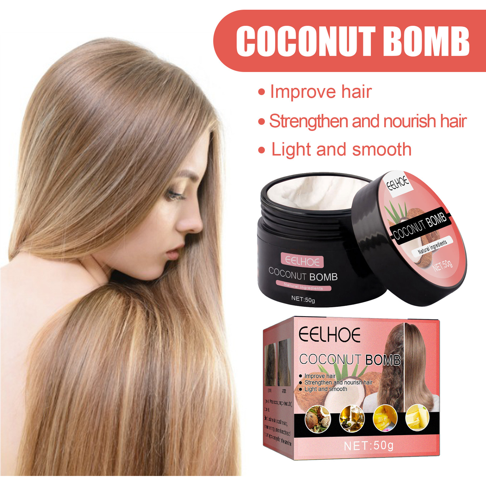 Coconut Nourishing Hair Mask N - Hair Care For Dry And Frizzy Hair avis et prix