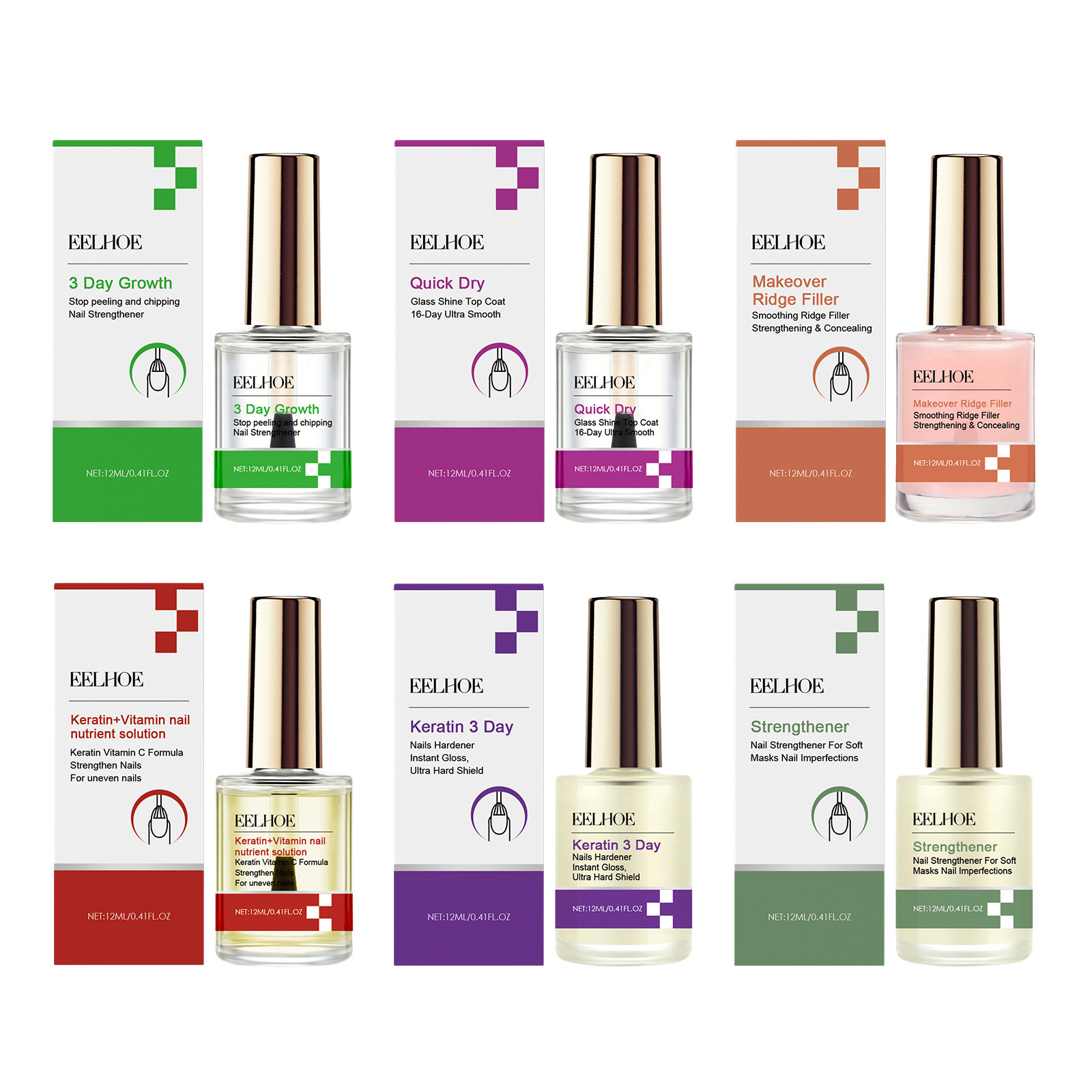 EELHOE 3 Days Keratin Nail Rep - Keratin Treatment Set avis et prix
