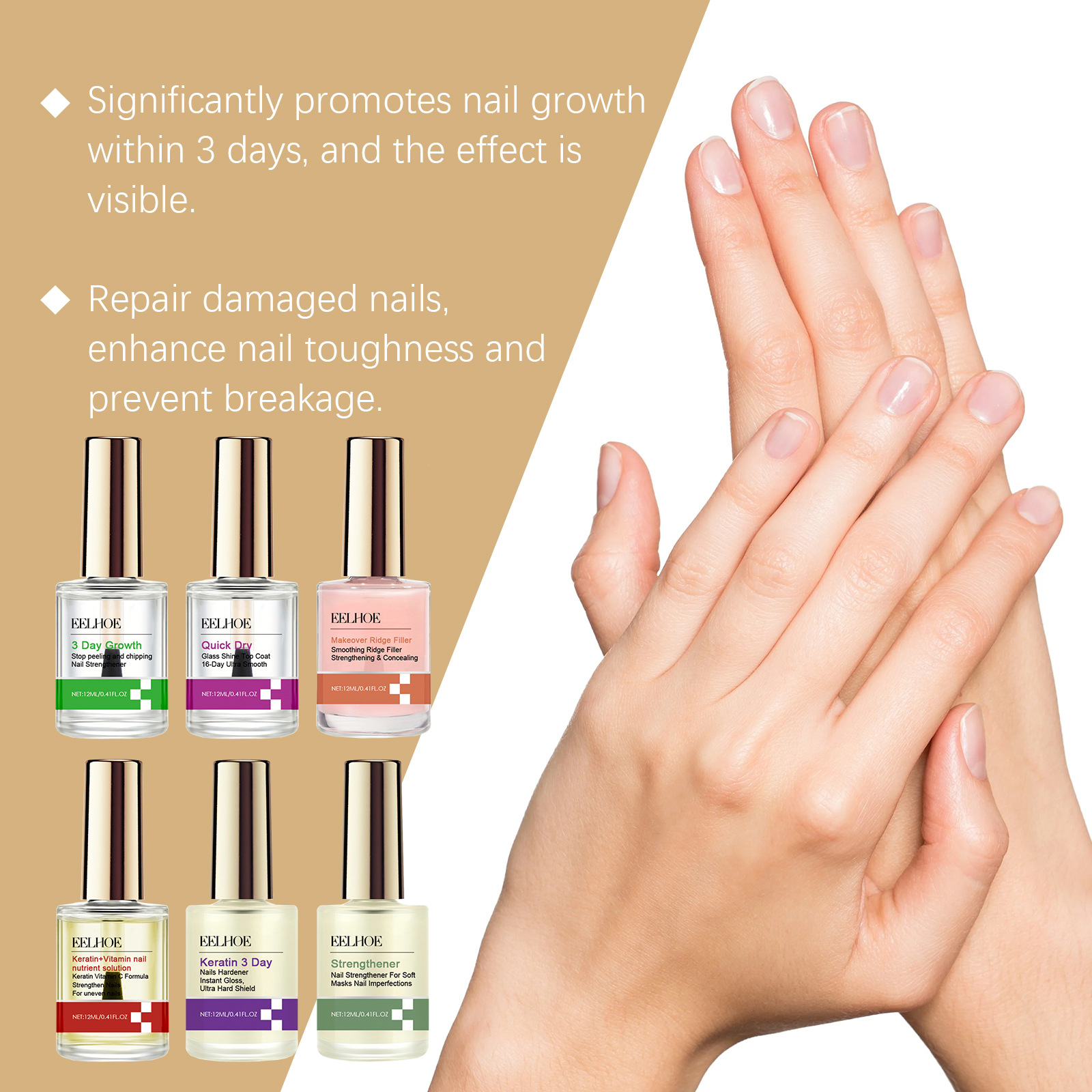 EELHOE 3 Days Keratin Nail Rep - Keratin Treatment Set avis et prix