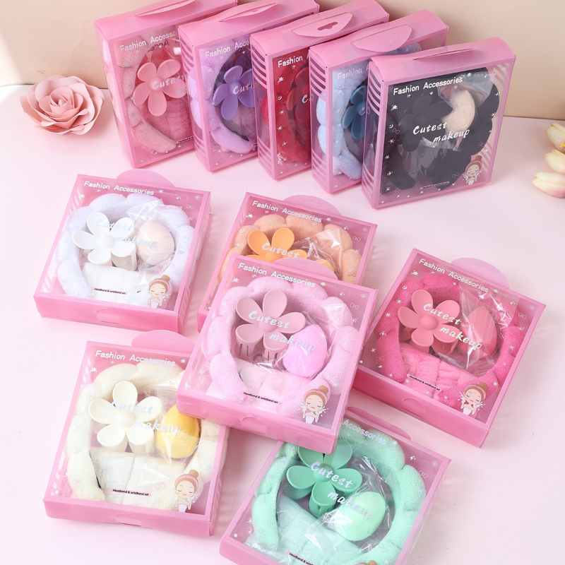 5pcs/set Headband Wristbands f - Hair Care Gift Set avis et prix