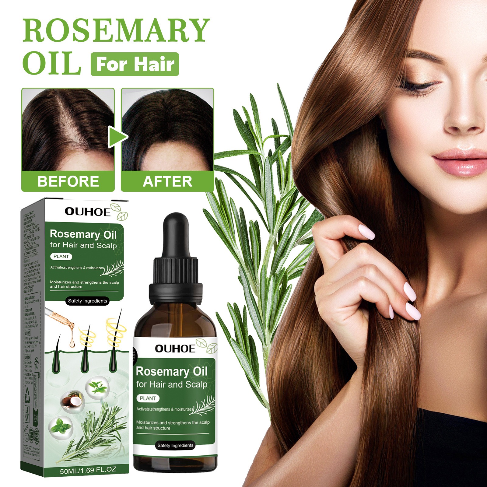 Rosemary Hair Growth Oil Hair  - Hair Care Indian avis et prix