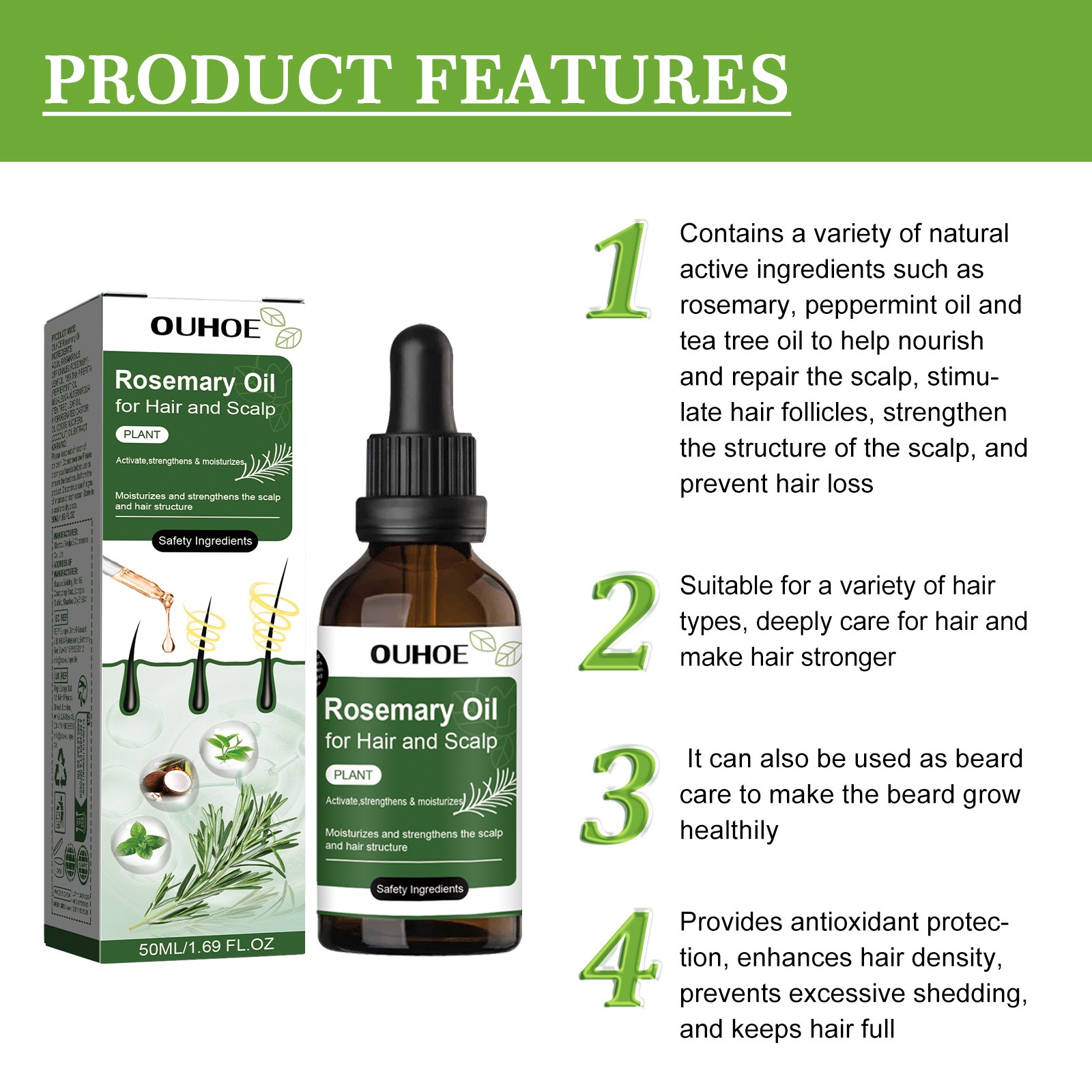 Rosemary Hair Growth Oil Hair  - Hair Care Indian avis et prix