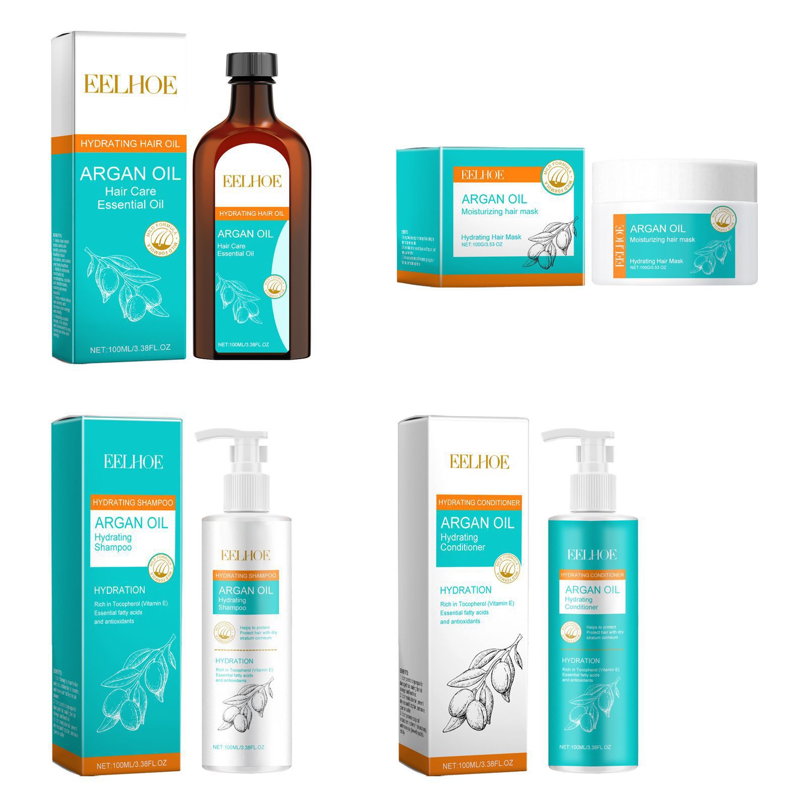 EELHOE Moroccan Argan Oil Kera - Keratin Treatment Set avis et prix