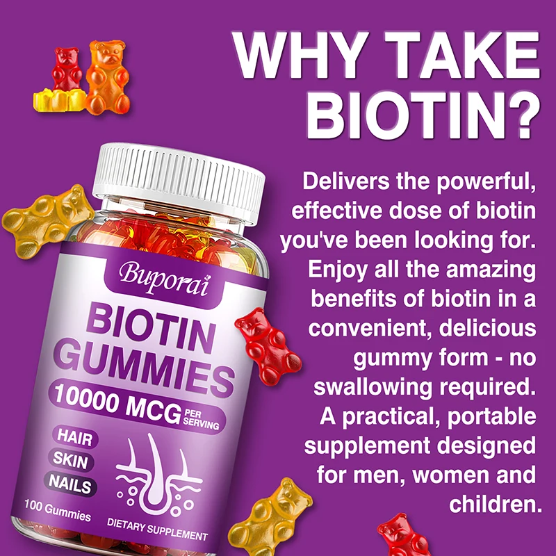 Biotin Gummies 10000mcg for Ha - Hair Care Gummies avis et prix