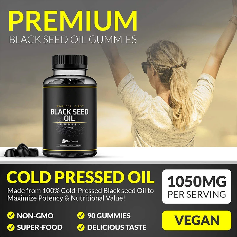 2 Bottle Black Seed Oil Soft C - Hair Care Gummies avis et prix