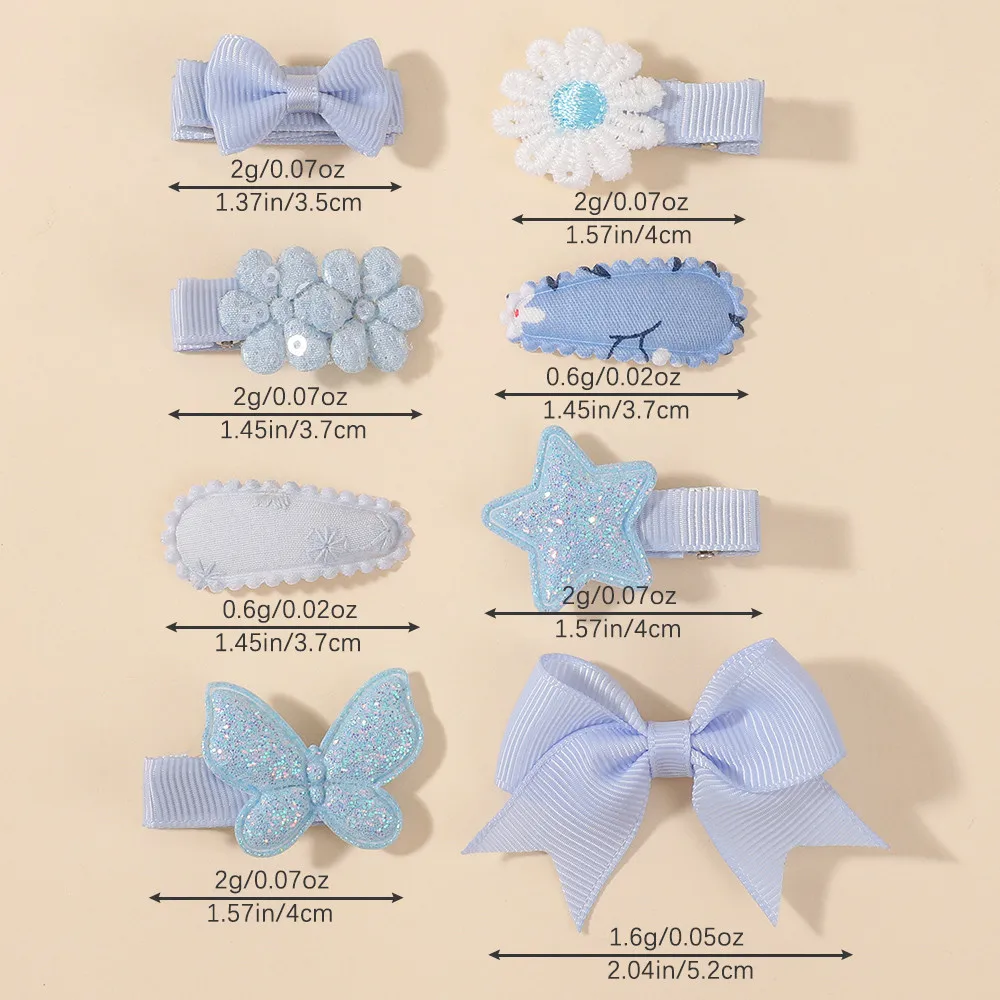 8Pcs/Set Girls Barrette Haircl - Hair Care Gift Set avis et prix