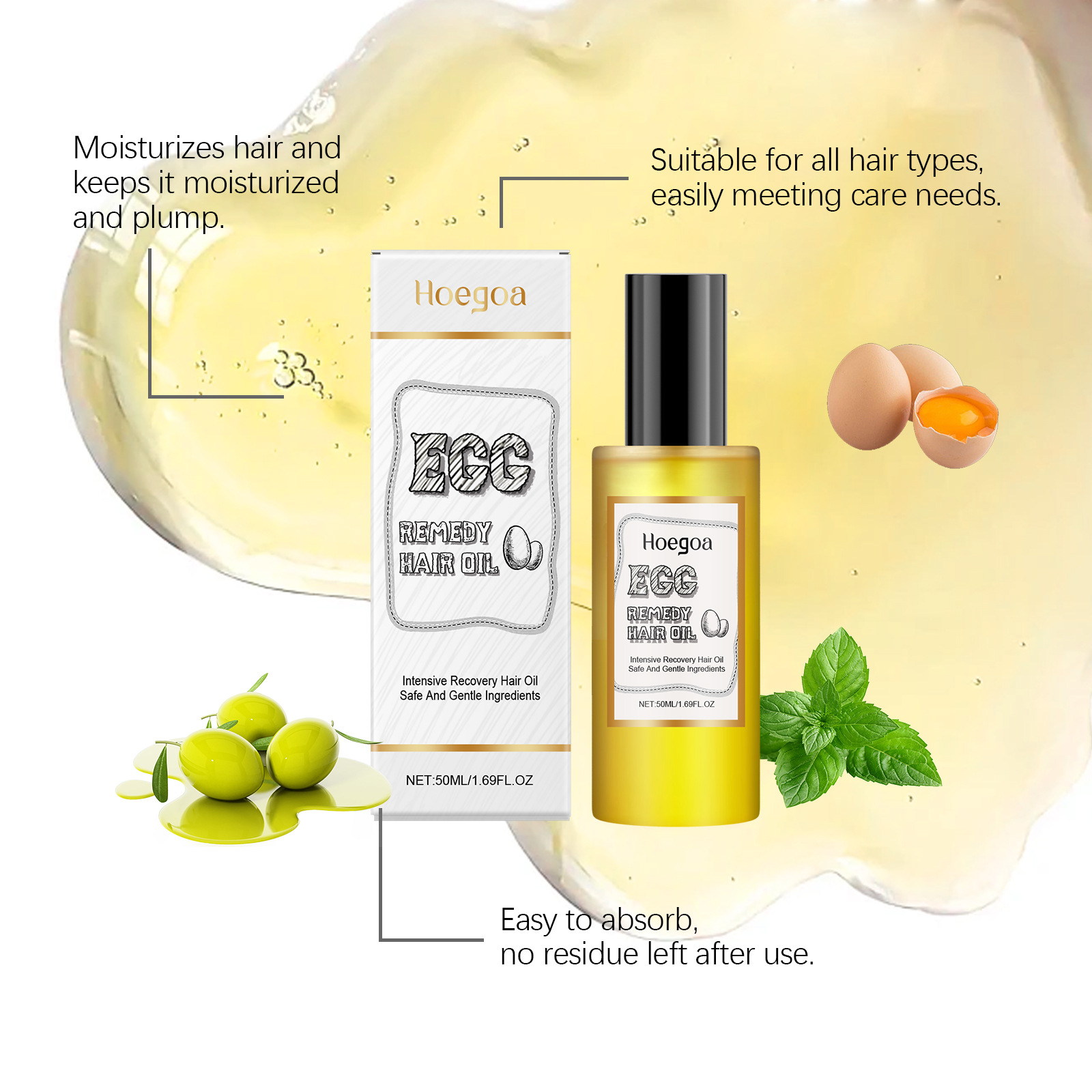 Egg Remedy Hair Oil Restore So - Hair Care For Dry And Frizzy Hair avis et prix