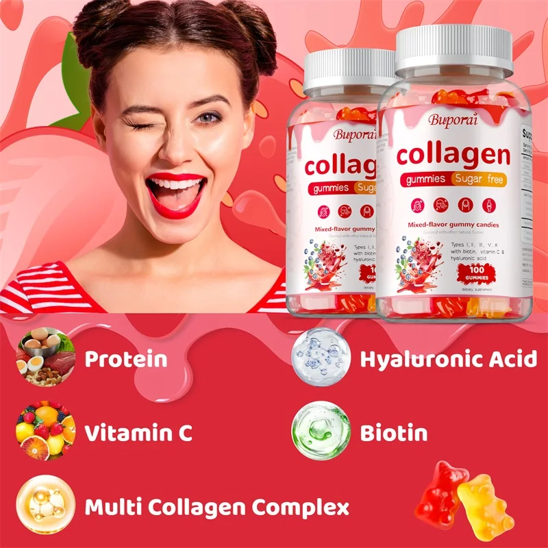 Multi Collagen Gummies - with  - Hair Care Gummies avis et prix