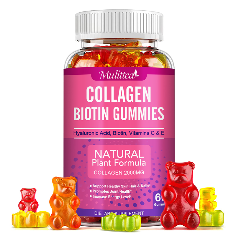 Mulittea Collagen Gummies with - Hair Care Gummies avis et prix