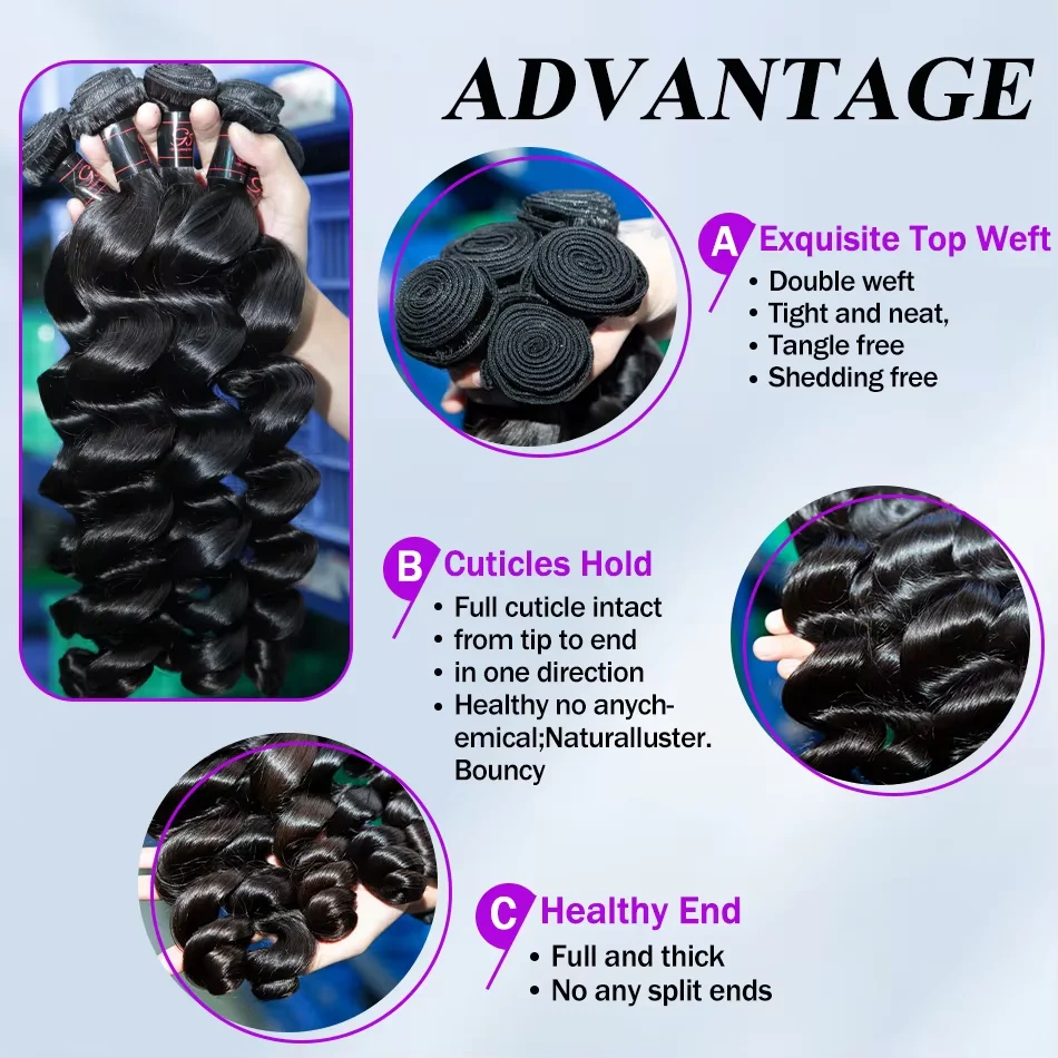 Brazilian Curly Human Hair Wea - Hair Care Indian avis et prix