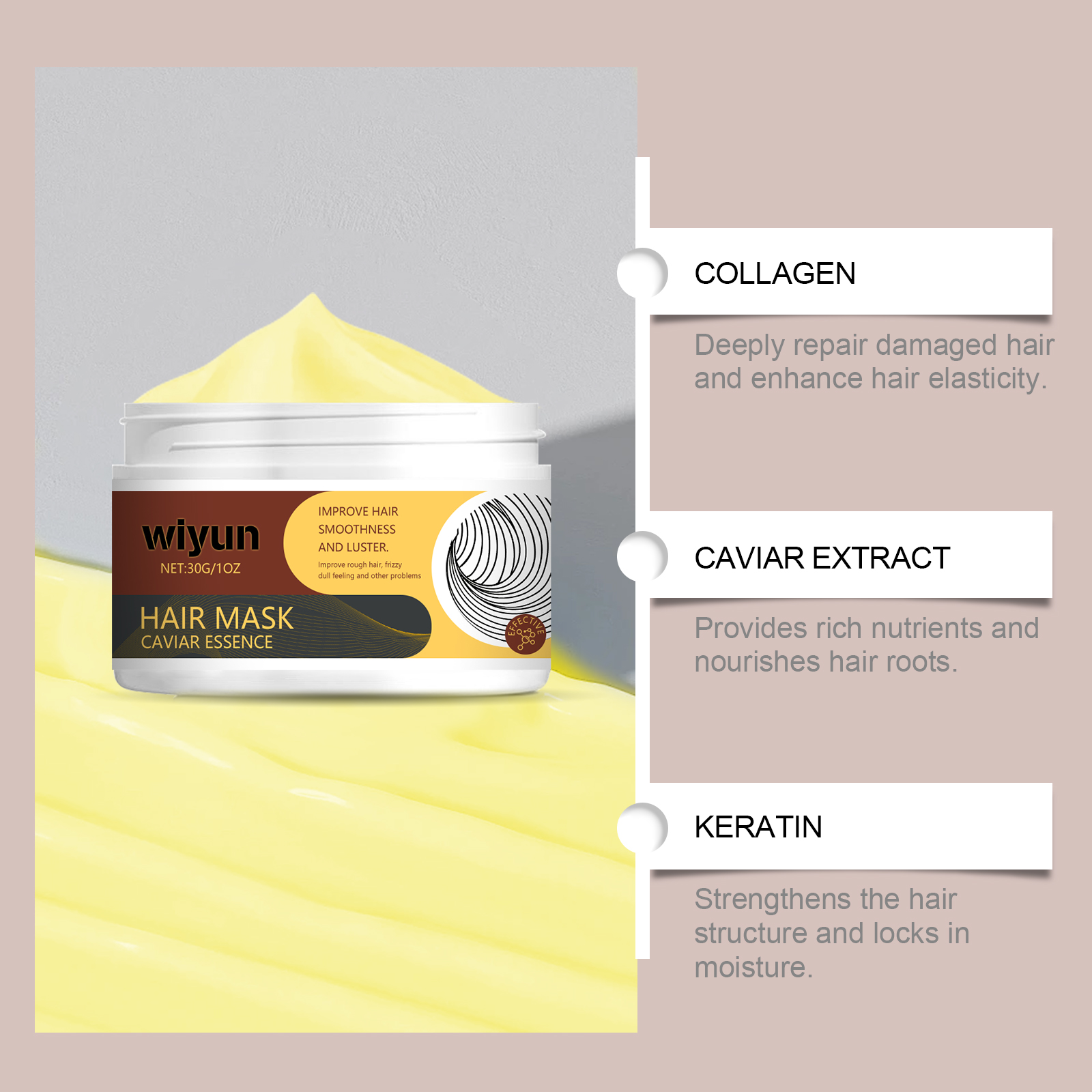 Collagen Hair Mask Keratin Tre - Hair Care For Dry And Frizzy Hair avis et prix