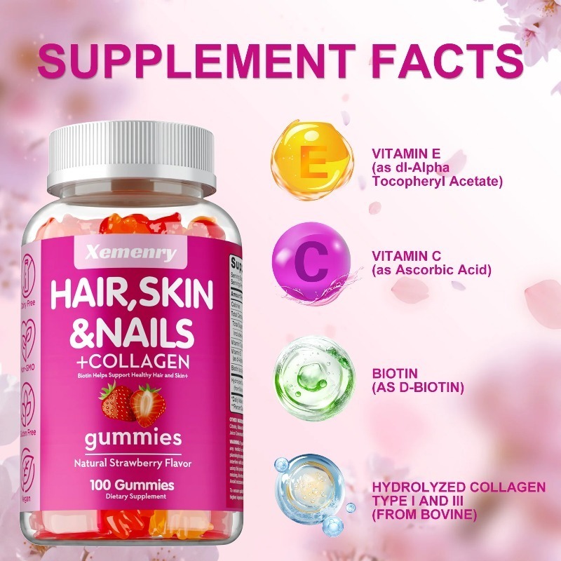 Hair, Skin & Nails Gummies - P - Hair Care Gummies avis et prix