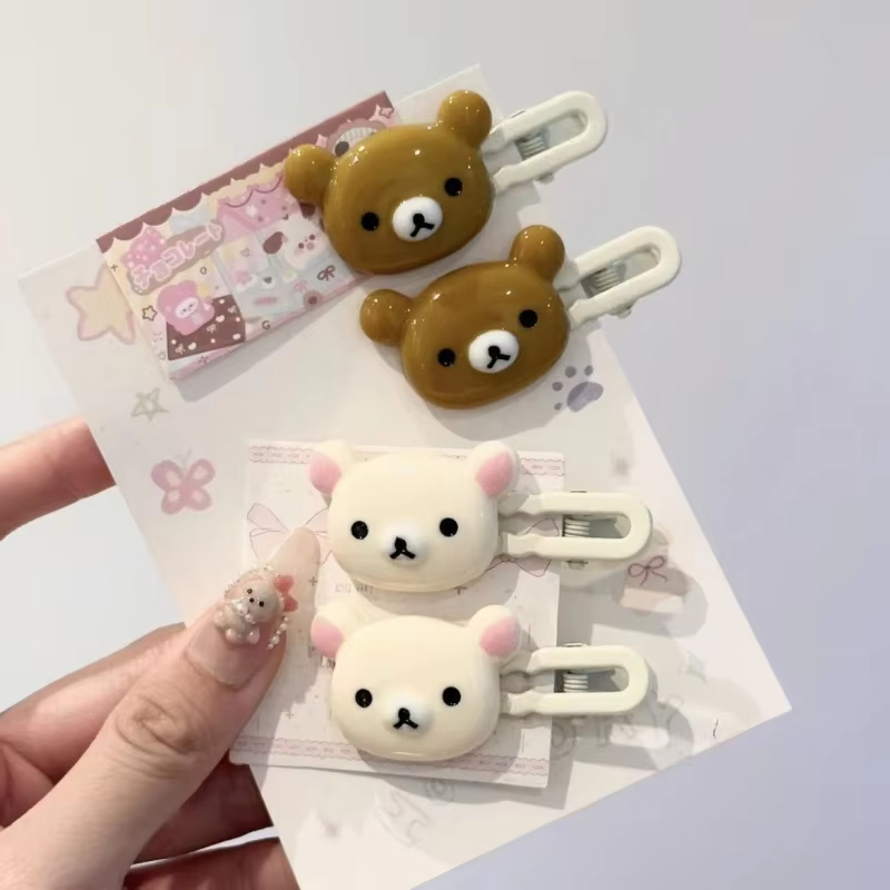 Cute Bear Hairpins Set Preppy  - Hair Care Gift Set avis et prix