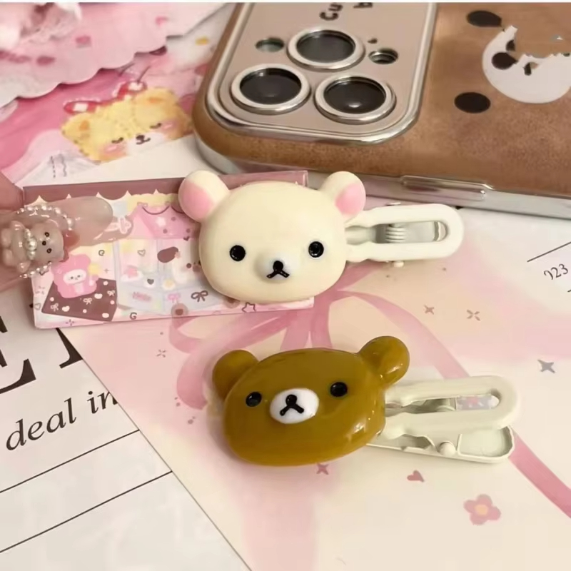 Cute Bear Hairpins Set Preppy  - Hair Care Gift Set avis et prix