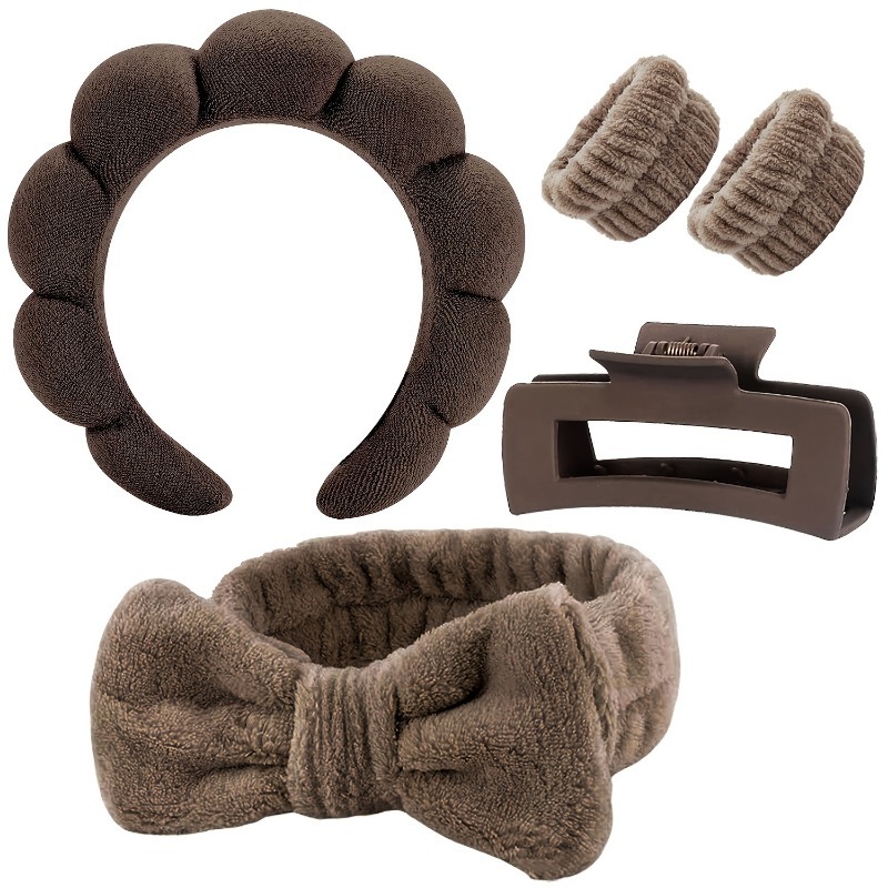 5pcs/Set Spa Headband Wristban - Hair Care Gift Set avis et prix
