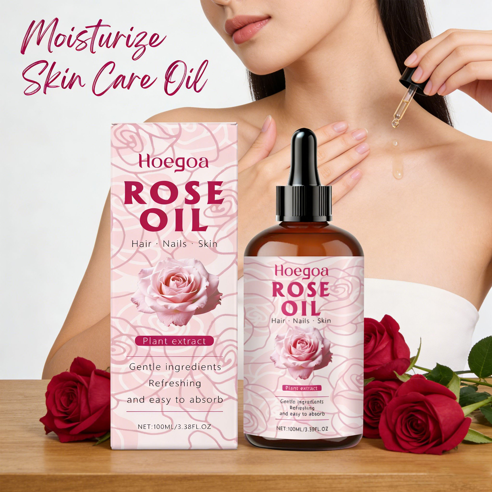 Rose Essential Oil for Hair Fr - Hair Care For Dry And Frizzy Hair avis et prix