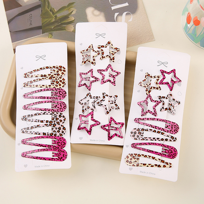 Simple Leopard Print Hairpins  - Hair Care Gift Set avis et prix