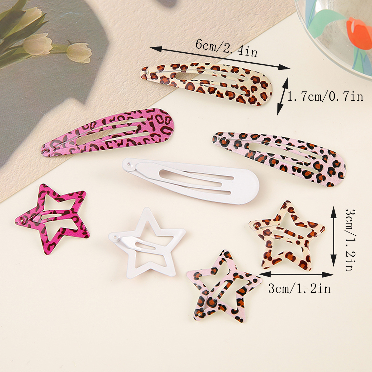 Simple Leopard Print Hairpins  - Hair Care Gift Set avis et prix