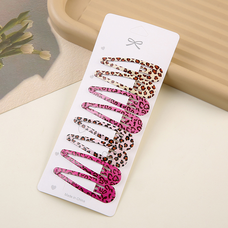Simple Leopard Print Hairpins  - Hair Care Gift Set avis et prix