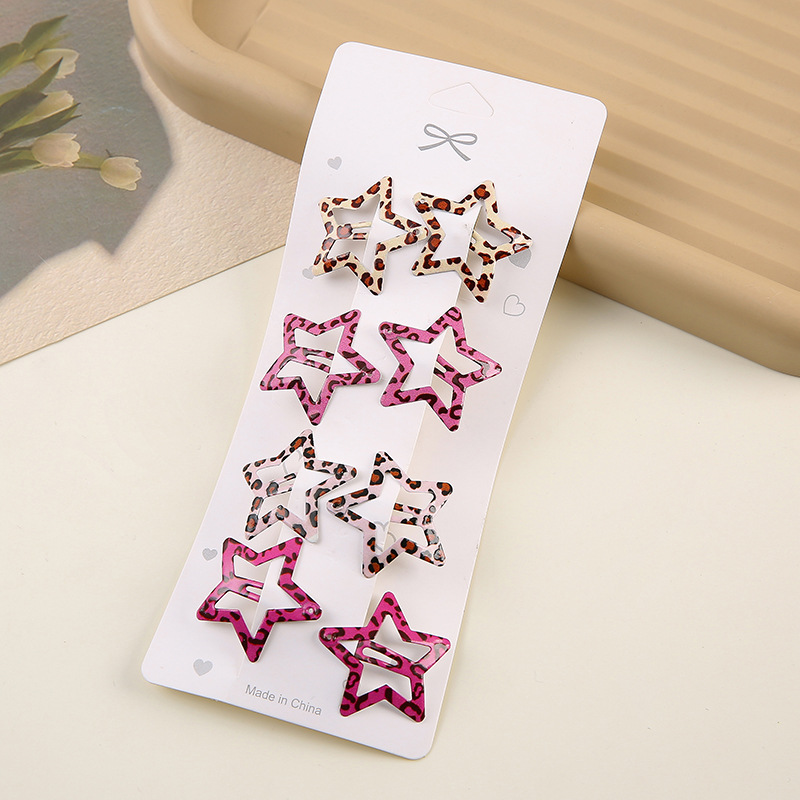 Simple Leopard Print Hairpins  - Hair Care Gift Set avis et prix